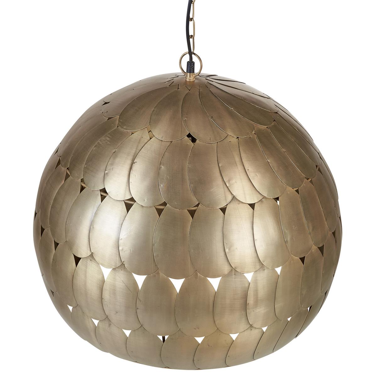 HÄNGELEUCHTE Harangi 50/50/156 cm - Messingfarben, Metall (50/50/156cm) - Beliani
