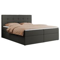 BOXBETT CENTO 120/200 Dunkelgrau Kunstleder - H3 - Dunkelgrau, Holz/Textil (120/200cm) - MKS