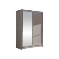 KLEIDERSCHRANK Miami VI, mit RGB LED Beleuchtung - Kaschmir/Silberfarben, Holzwerkstoff/Kunststoff (120/200/58cm) - MIRJAN24