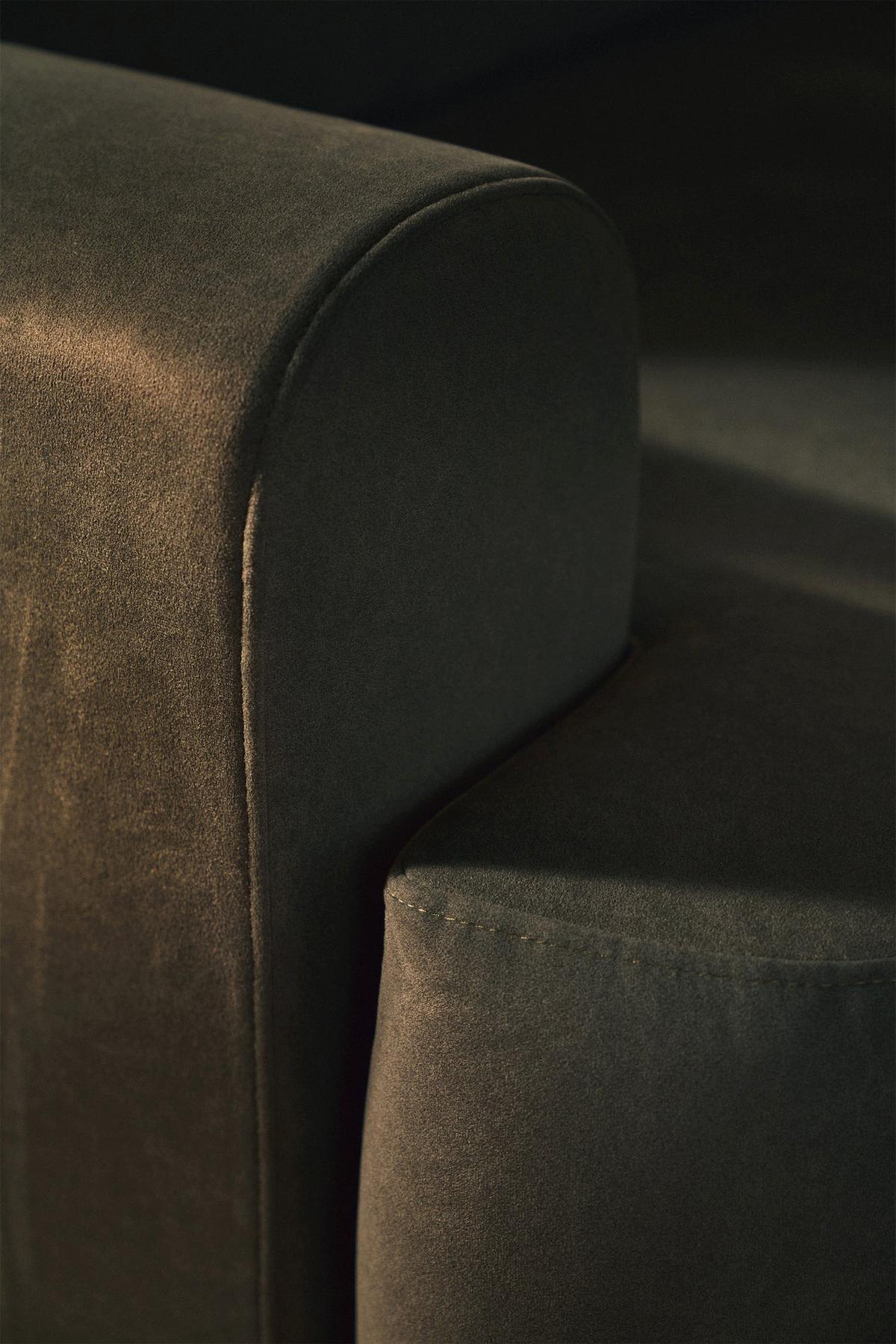 ECKSCHLAFSOFA Ovo OLIVFARBENER VELOURSSTOFF universell MIT BETTKASTEN - Schwarz/Olivgrün, Kunststoff/Textil (245/245cm) - Selsey
