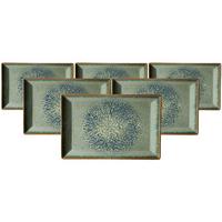 SERVIERPLATTEN Verde grün 34 x 23 cm 6er Set - Grün, Keramik (23/2.5/34cm) - Ritzenhoff Breker