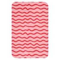 WC-VORLEGER Verspielt - Muster - Rot WC Teppich 40x60 cm - Rosa, Textil (40/1cm) - OnlyWow