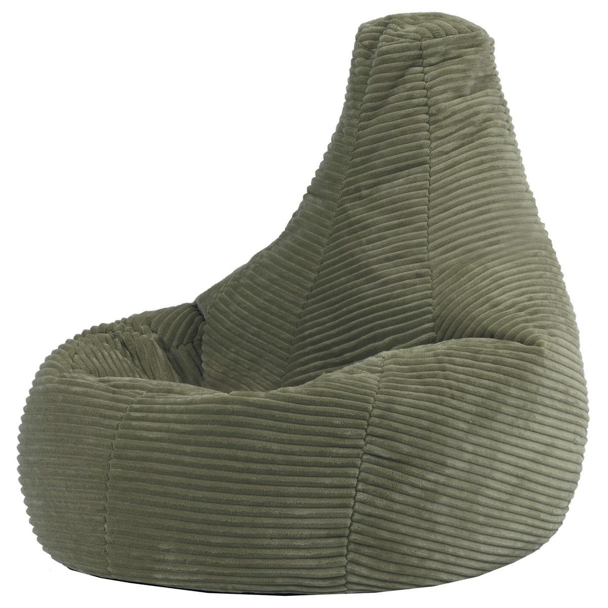 SITZSACK für Kinder Sessel aus Cord 2-tlg. - Salbeigrün, Textil (69/59/65cm) - icon