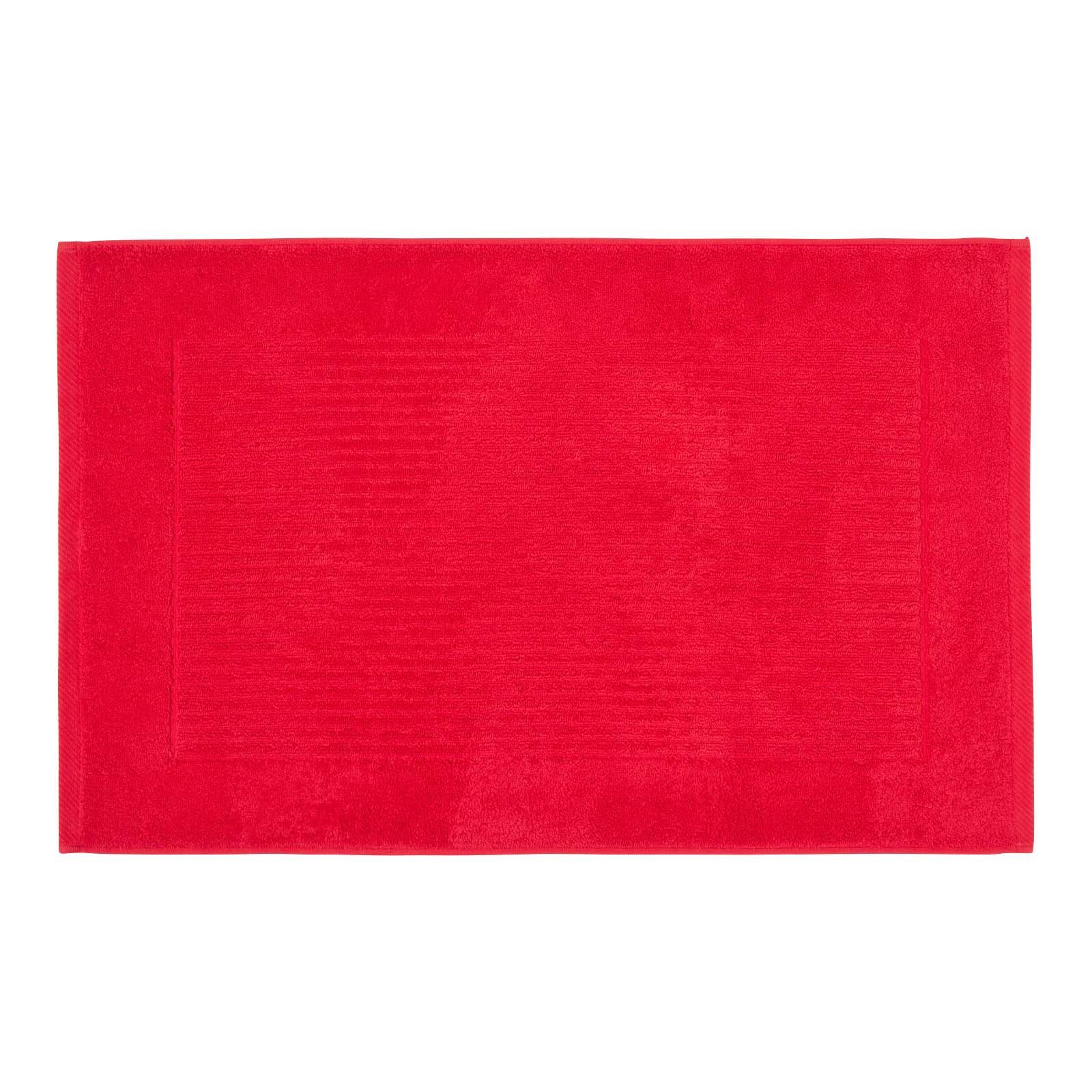 BADEMATTE Imperial 50/80 cm, Baumwolle - Rot, Textil (50/80cm) - Homescapes