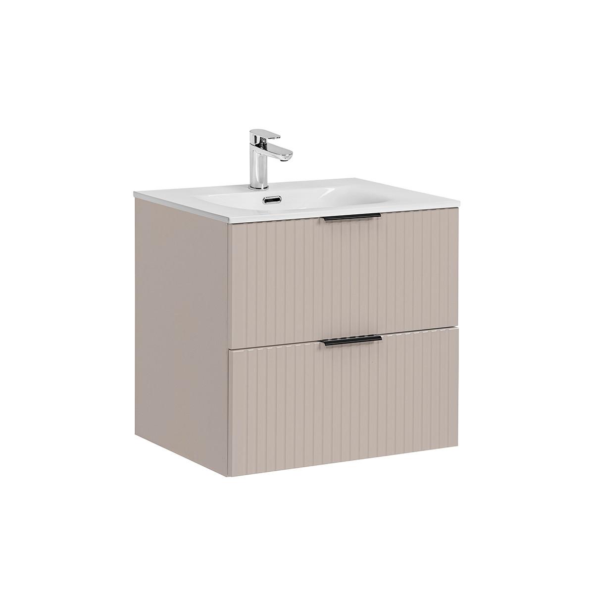 WASCHTISCH 60.2cm Adriel Beige - Beige, Holzwerkstoff (60.2/57/46cm) - Petits-meubles