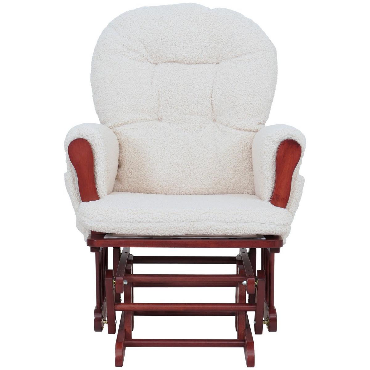 RELAXSESSEL Cremeweiß, Braun - Weiß/Braun, Textil (74/105/72cm) - MCW