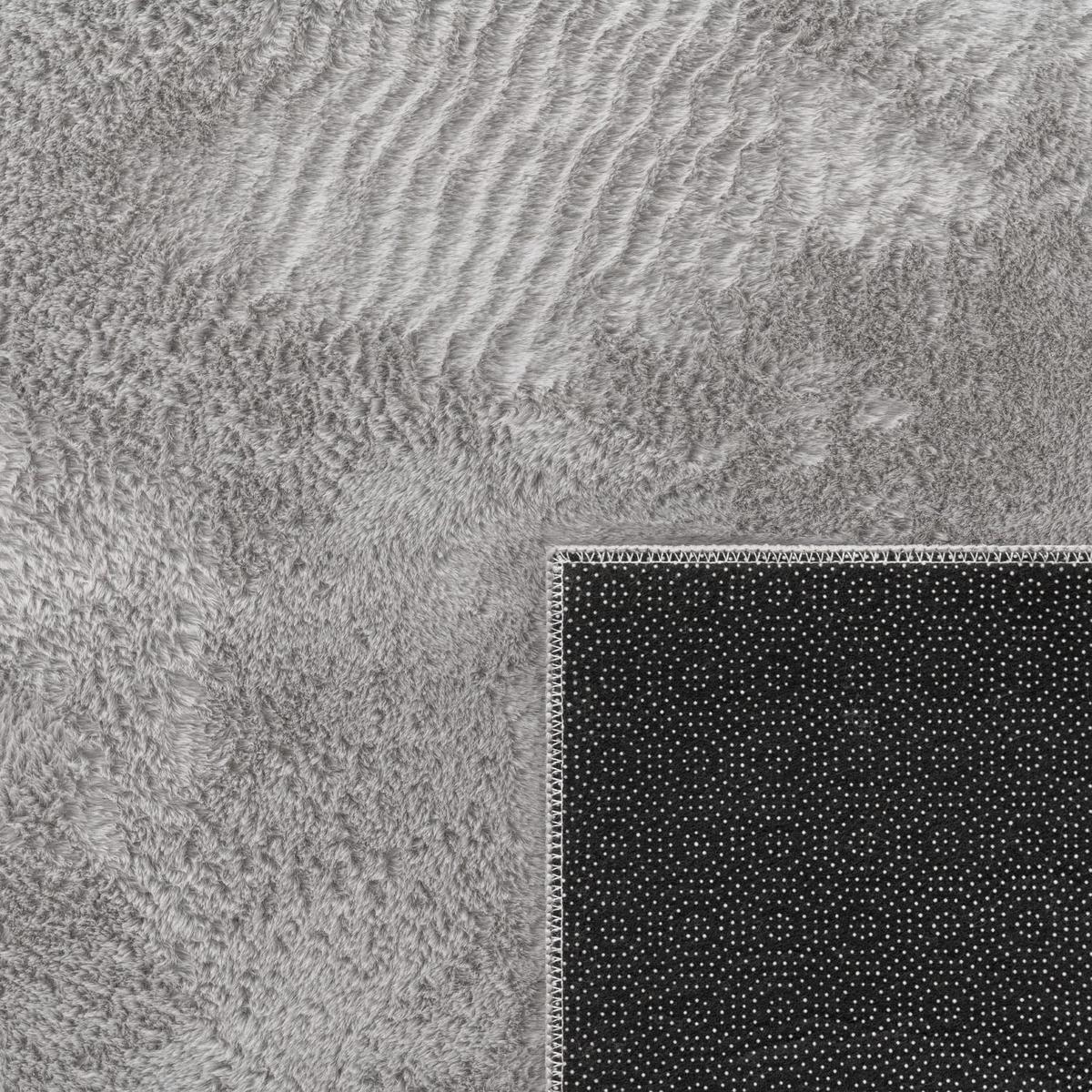 KURZFLORTEPPICH, einfarbig, aus Polyester, Grau, 160 x 220 cm - Grau, Textil (160/220cm) - KADIMA DESIGN