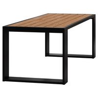 GARTENBEISTELLTISCH Elba - Schwarz - Schwarz, Metall (65/122/55cm) - MKS