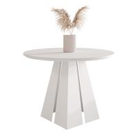 AUSZIEHTISCH FORTE 120/76 cm, Weiß - Weiß, Holzwerkstoff/Metall (120/120/76cm) - Idohome