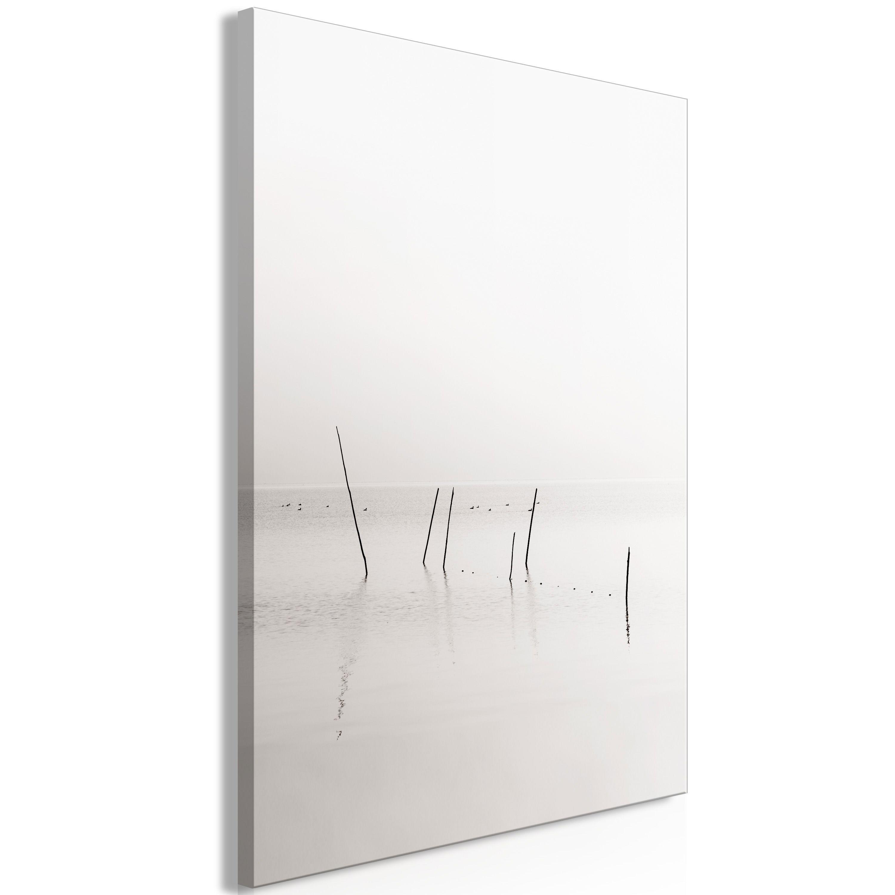 KUNSTDRUCK Grau 60/90 cm - Schwarz/Grau, Textil (60/90cm) - KUNSTLOFT