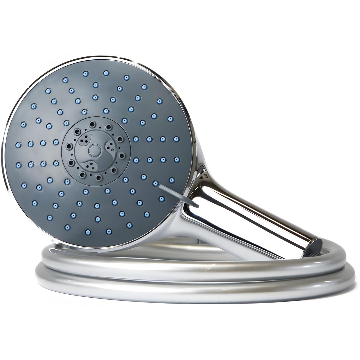 DUSCHKOPF - Edelstahlfarben, Metall (15/3/27cm) - Bath4U