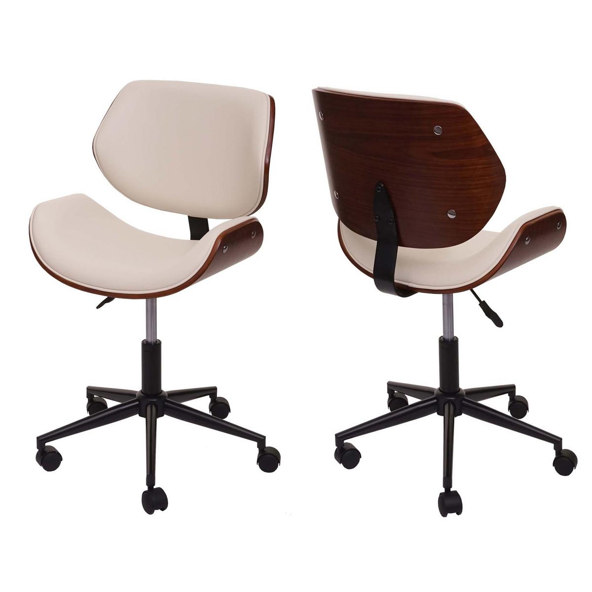 BÜROSTUHL Cremeweiß - Weiß, Textil (57/90/57cm) - MCW