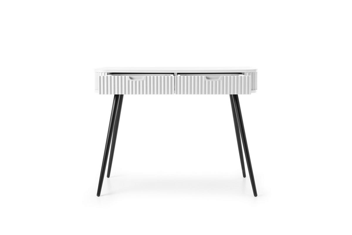 KONSOLENTISCH ZENZERO 103/80/49 cm mit Schubladen, Weiß - Weiß, Holzwerkstoff (49/103/80cm) - MASSENO