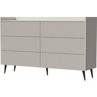 KOMMODE Arysa in Beige Kaschmir 92/150/41 cm - Kaschmir/Beige, Holzwerkstoff/Metall (150/92/41cm) - WFL GROUP