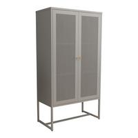 BÜROSCHRANK Sund - Grau, Metall (80/150/40cm) - [en.casa]
