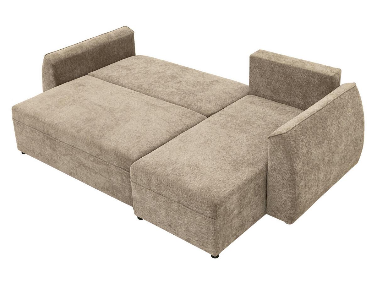 ECKSCHLAFSOFA Darlan - Hellgrau/Schwarz, Holz/Kunststoff (245/143cm) - MIRJAN24