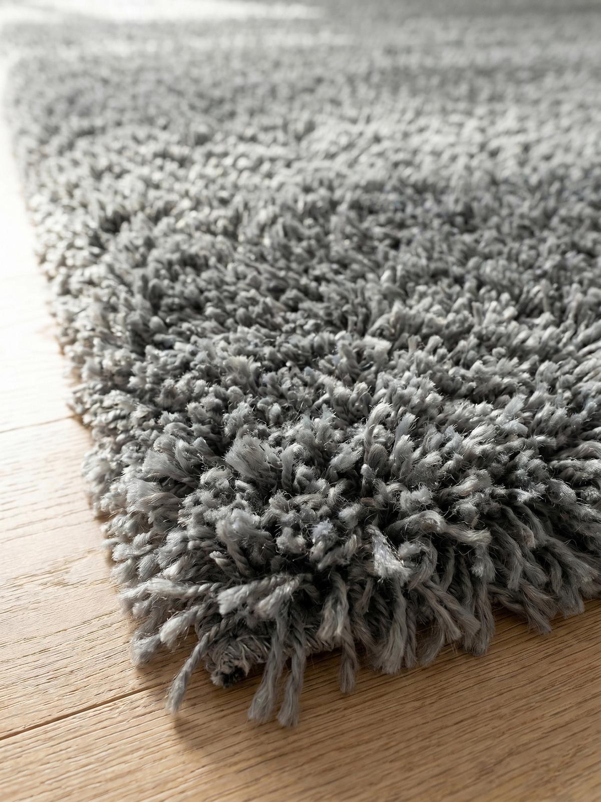 HOCHFLORTEPPICH SALZACH, einfarbig, aus Polypropylen, Hellgrau, Ø 160 cm - Grau, Textil (160/160cm) - KADIMA DESIGN