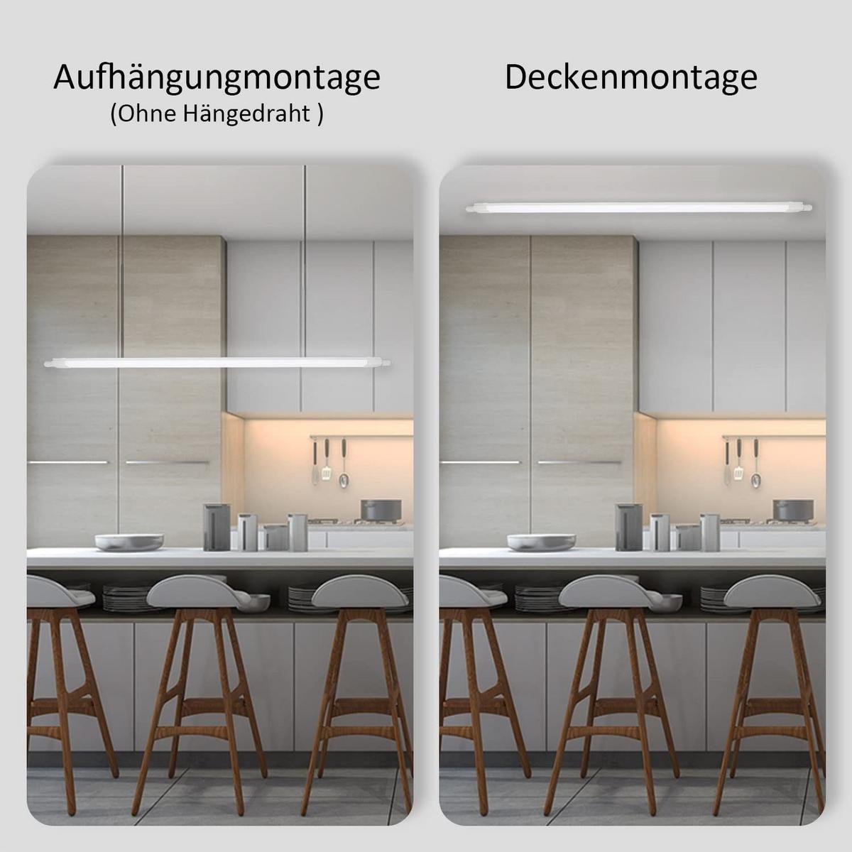 LED-DECKENLEUCHTE 120/5.1/3.1 cm - Weiß, Kunststoff (120/5.1/3.1cm) - Nettlife