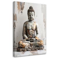 LEINWANDBILD Zen und Orientalisch 60x90cm - Grau, Textil (60/90cm) - Feeby