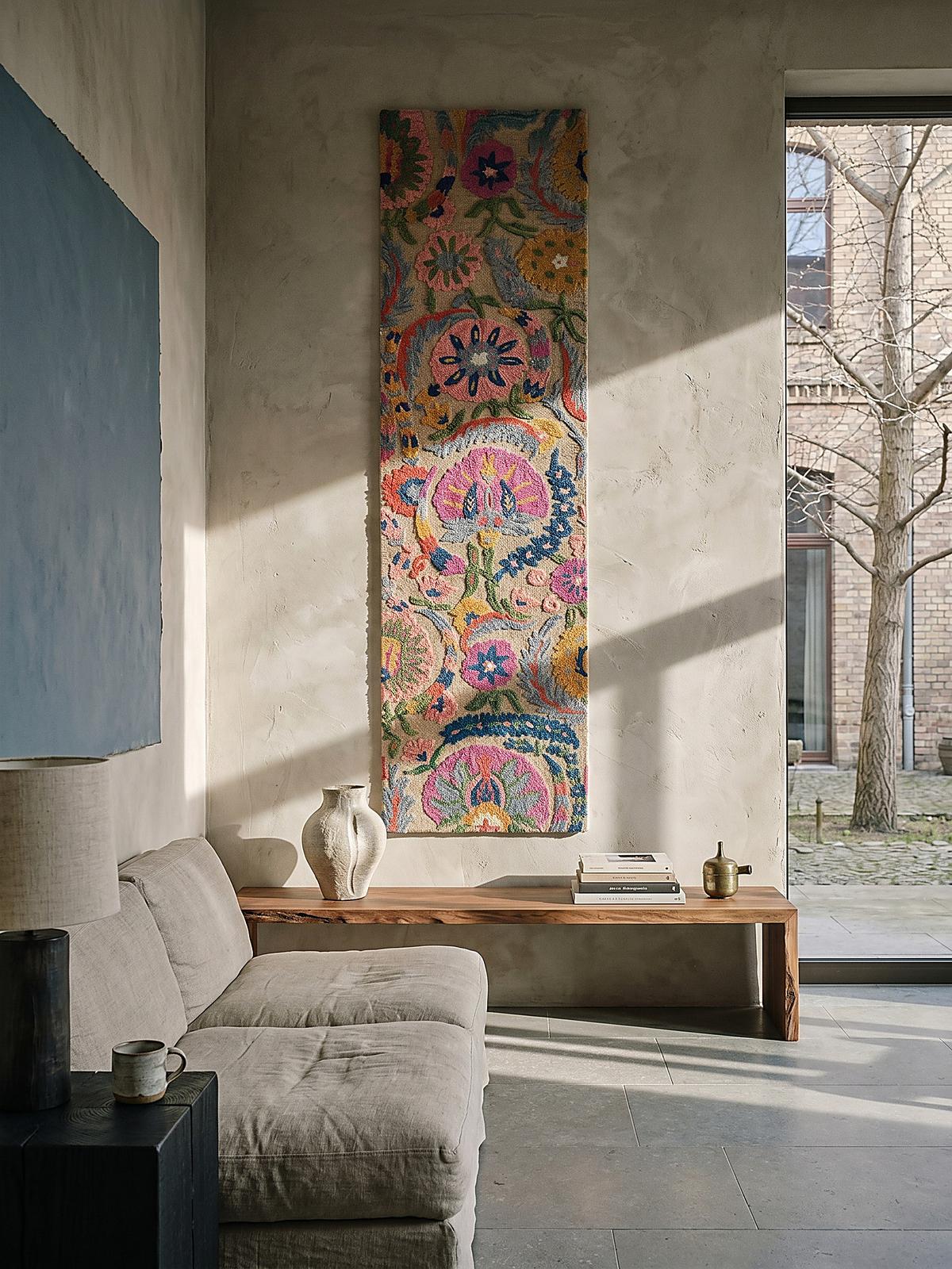 WOLLTEPPICH HEDDA, floral, Bunt, 80 x 300 cm - Multicolor, Textil (300/80cm) - KADIMA DESIGN