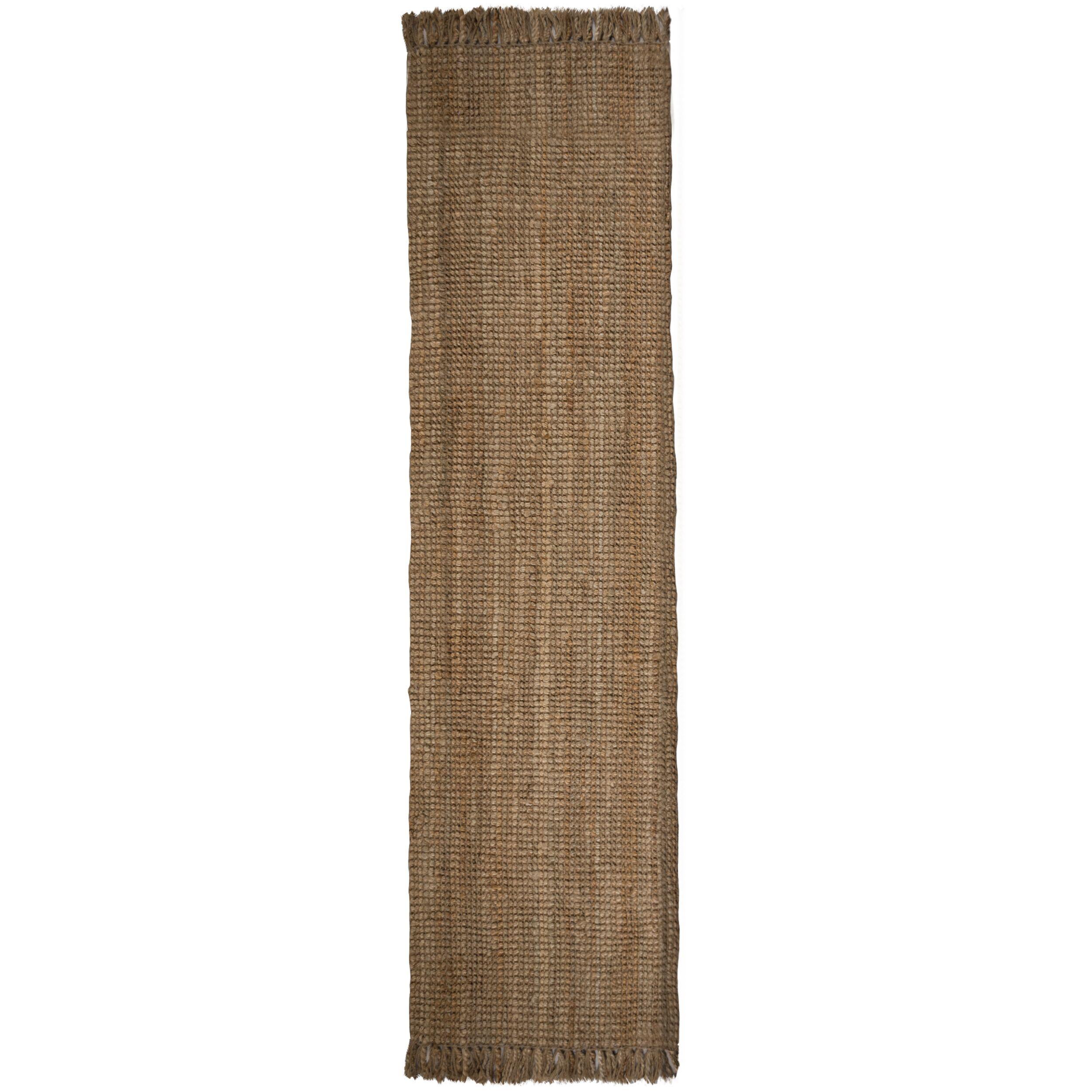 JUTETEPPICH wendbar ERME, einfarbig, Braun, 60 x 300 cm - Braun, Naturmaterialien (300/60cm) - KADIMA DESIGN
