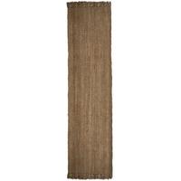 JUTETEPPICH wendbar ERME, einfarbig, Braun, 60 x 300 cm - Braun, Naturmaterialien (300/60cm) - KADIMA DESIGN