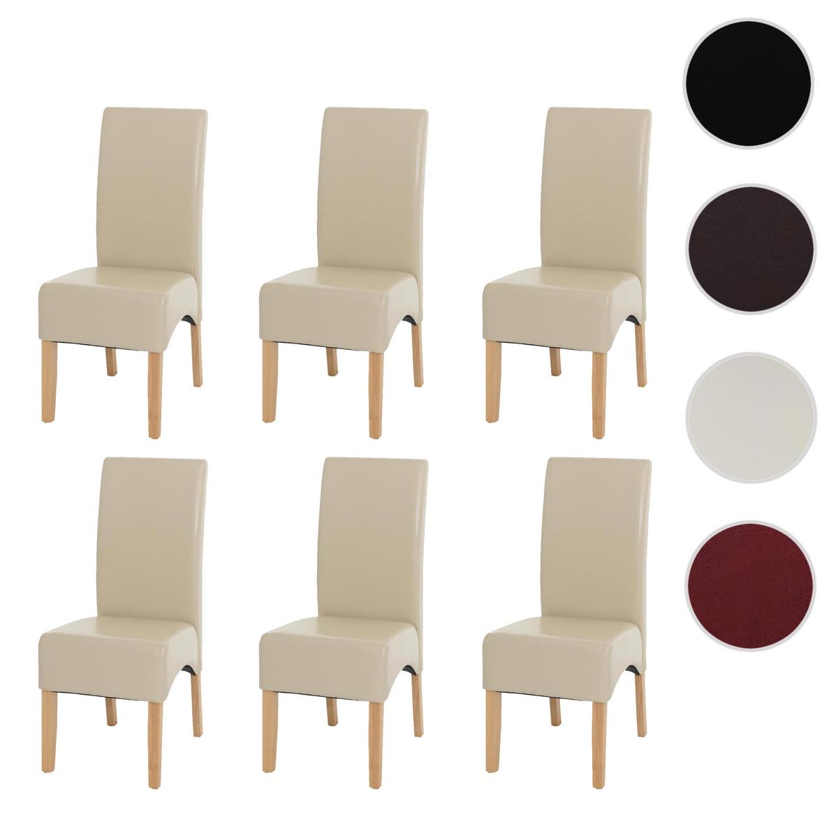 ESSZIMMERSTUHL Beige 6er-Set - Beige/Creme, Holz (44/102/54cm) - MCW