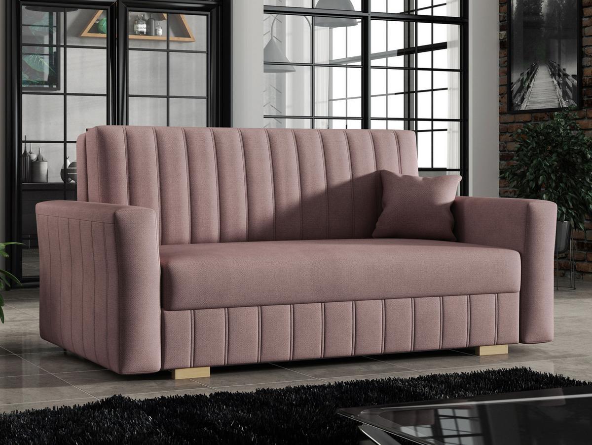 SCHLAFSOFA Viva Glam III - Rosa/Naturfarben, Holz/Kunststoff (160/85/98cm) - MIRJAN24