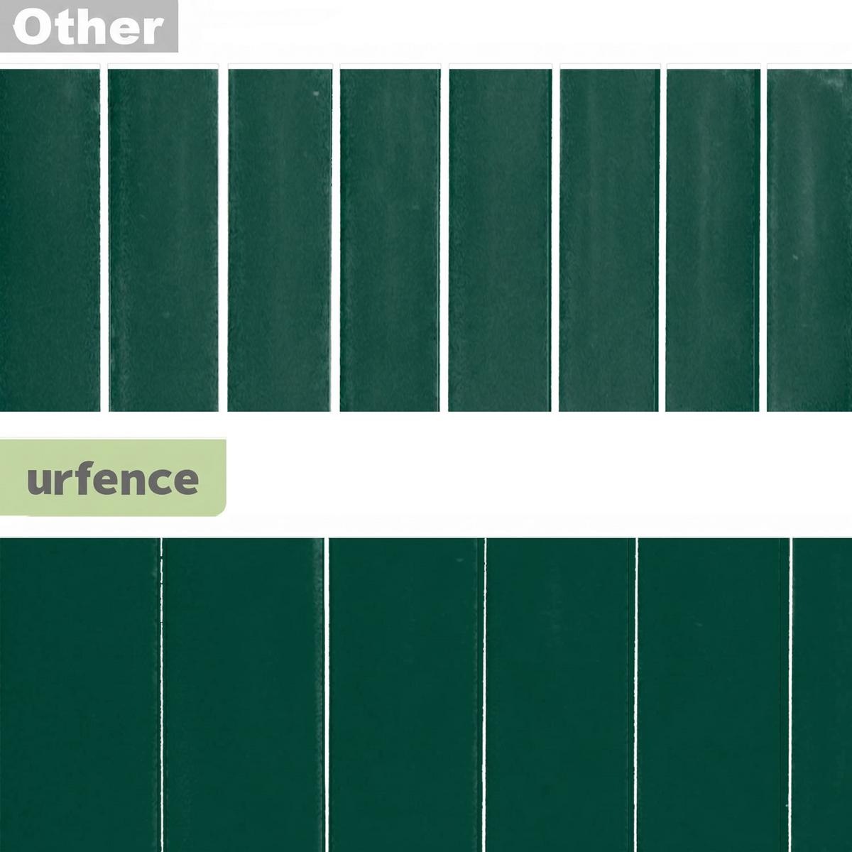 SICHTSCHUTZZAUN Balkon 100/600 cm PVC - Grün, Kunststoff (0.9/100cm) - urfence