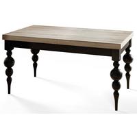 RECHTECKIGER Esszimmertisch LENA, ausziehbarer Tisch, Größe: 170-250X90X78,5 cm, Wohnzimmertisch Farbe: SONOMA, mit Tischbeinen in Farbe Schwarz - Schwarz/Sonoma Eiche, Holzwerkstoff (170/90/79cm) - Alpi-Möbel