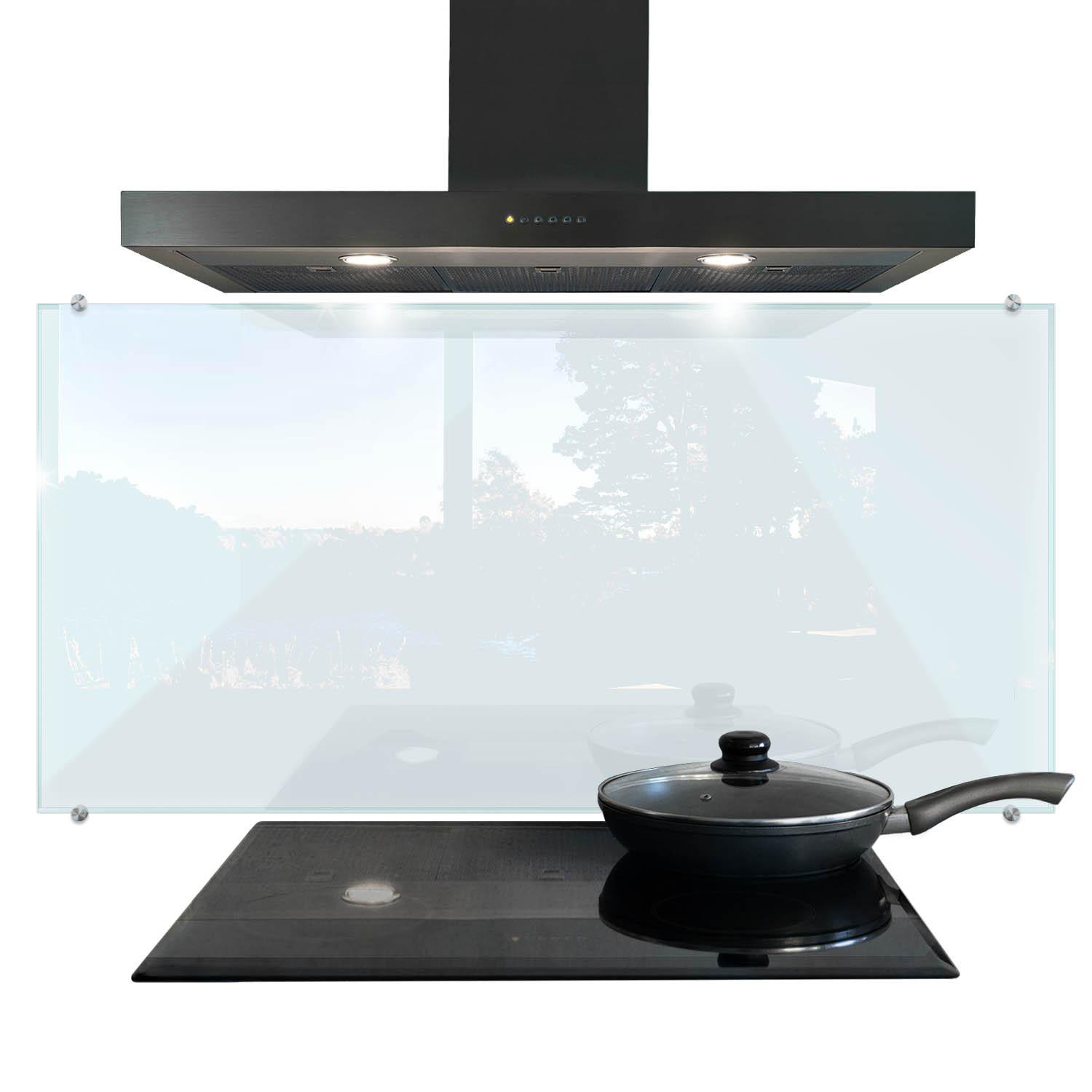KÜCHENRÜCKWAND – 120x60 cm - Transparent, Glas (120/60/0.4cm) - Wallfluent