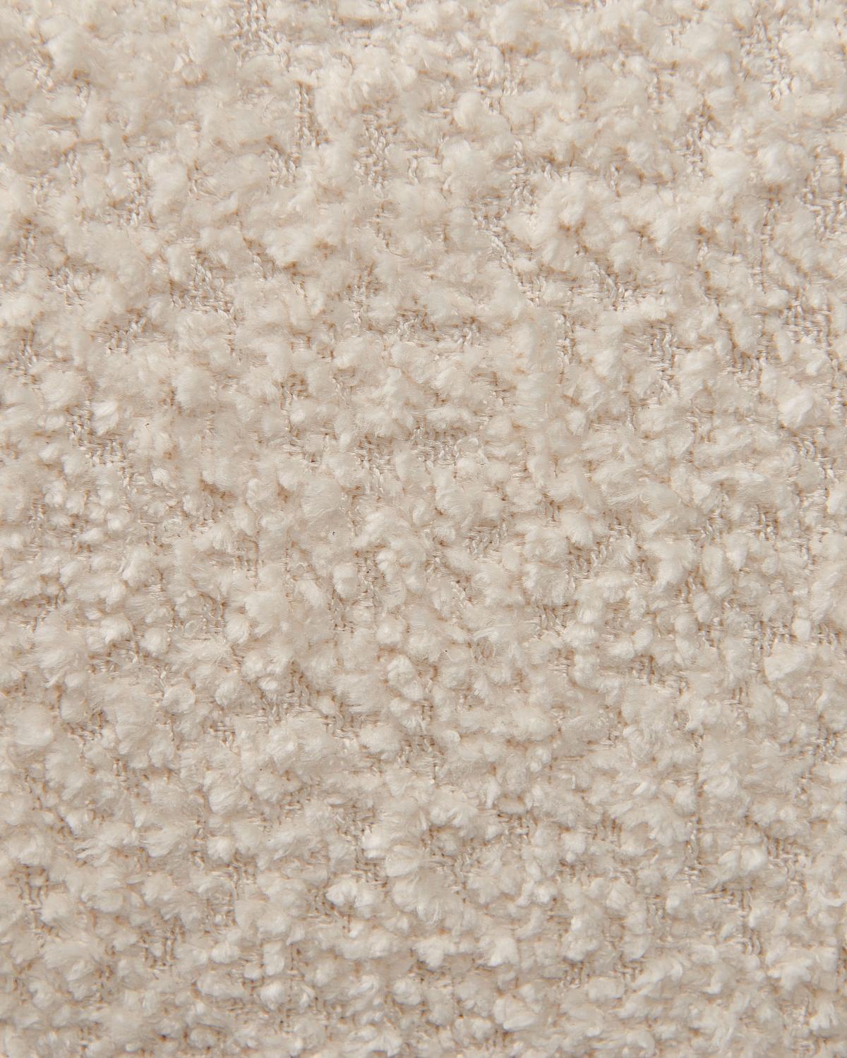 SESSEL Cremeweiß Jamsa - Schwarz/Weiß, Textil (96/72/86cm) - Beliani