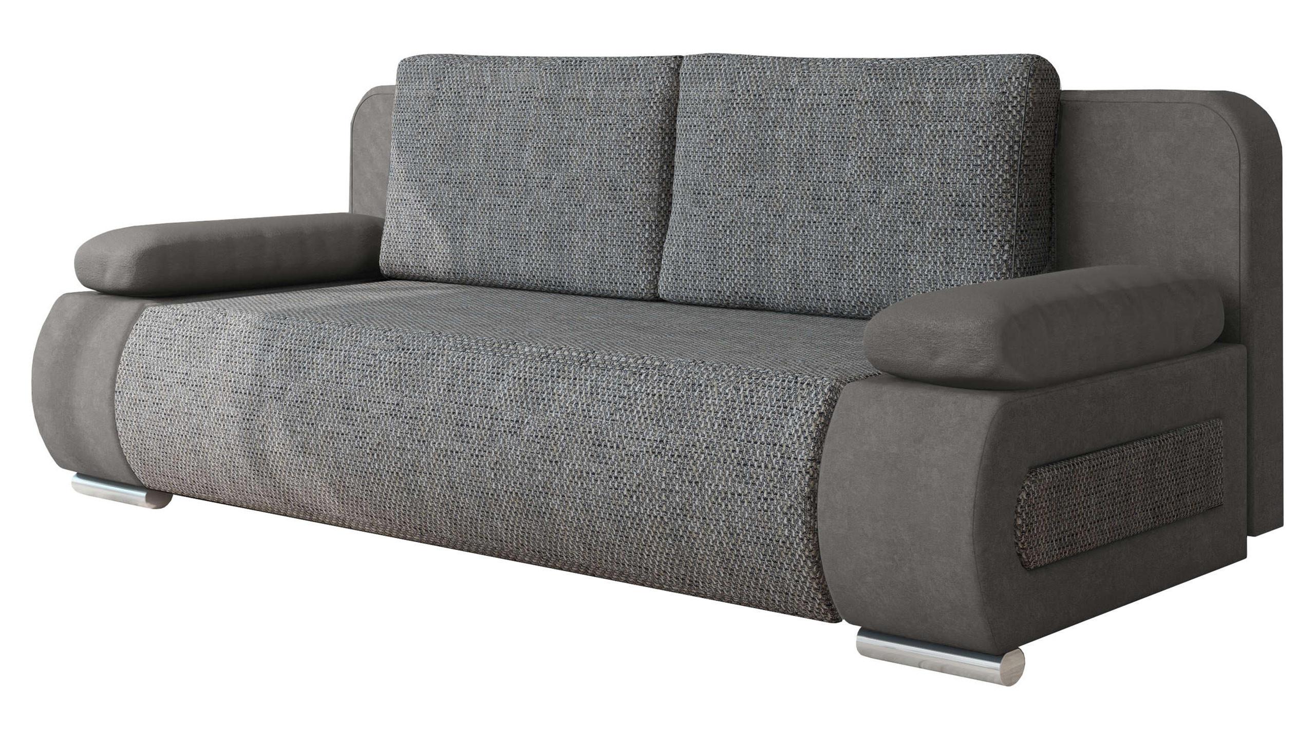 SCHLAFSOFA Emma - Dunkelgrau, Holz/Kunststoff (200/77/92cm) - MIRJAN24