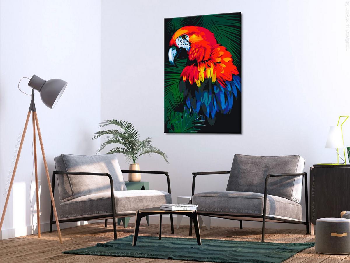 MALEN NACH ZAHLEN 40/50 cm - Multicolor, Textil (1.4/50cm) - KUNSTLOFT