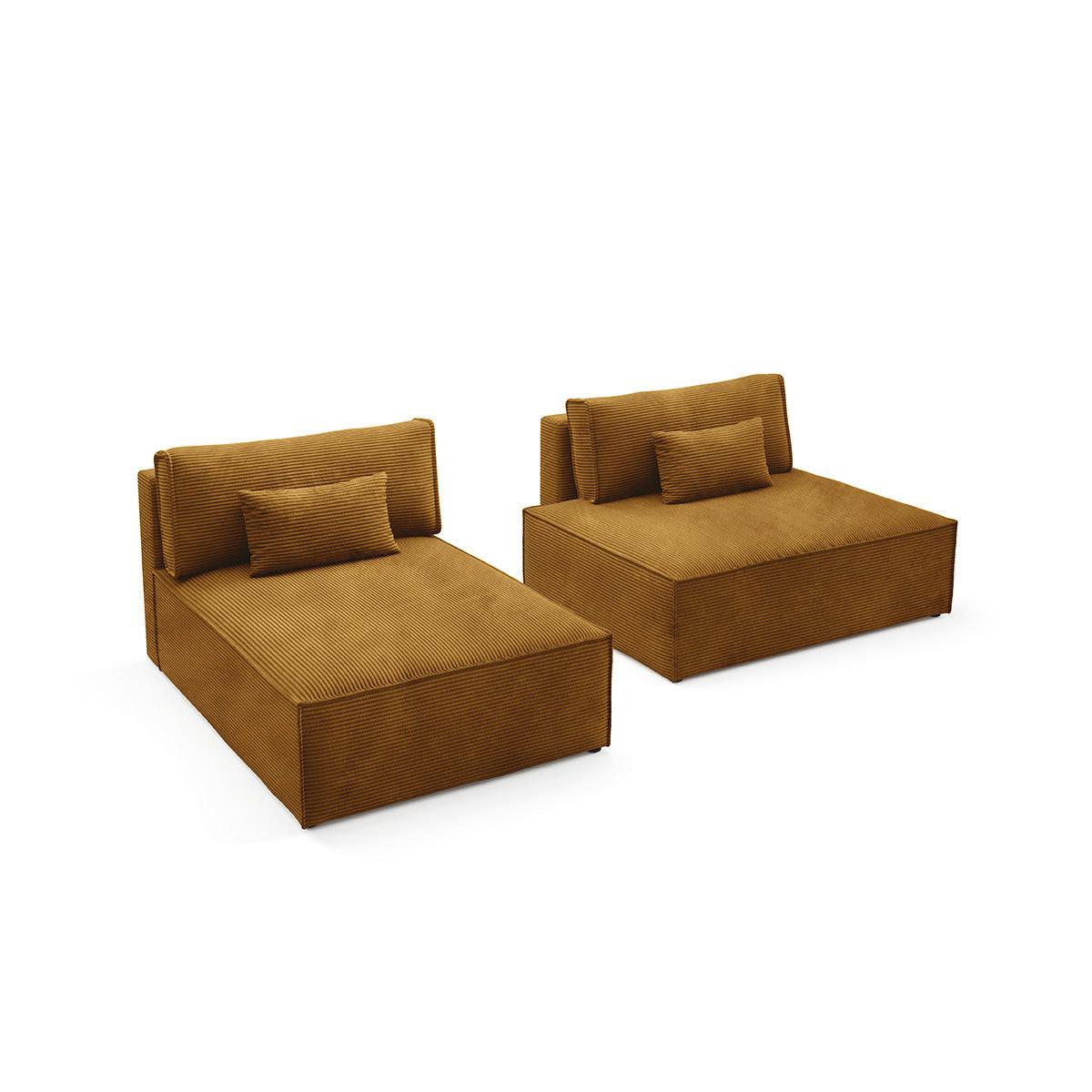 ECKSOFA Georgia Senfgelb - Gelb, Holz (236/148cm) - Petits-meubles