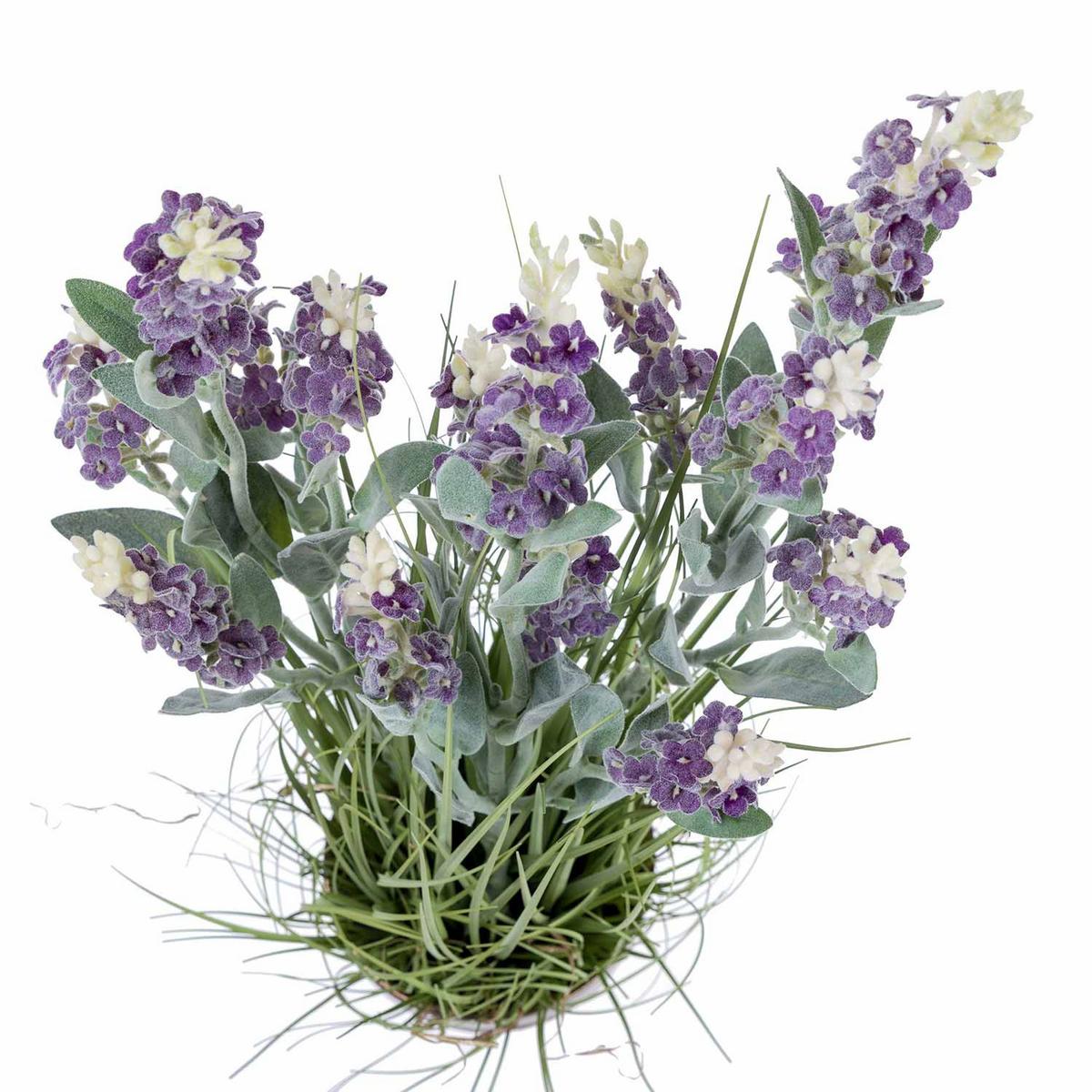KUNSTPFLANZE Lavendel lila im Deko-Topf, 66 cm - Lila, Kunststoff (66cm) - Homescapes