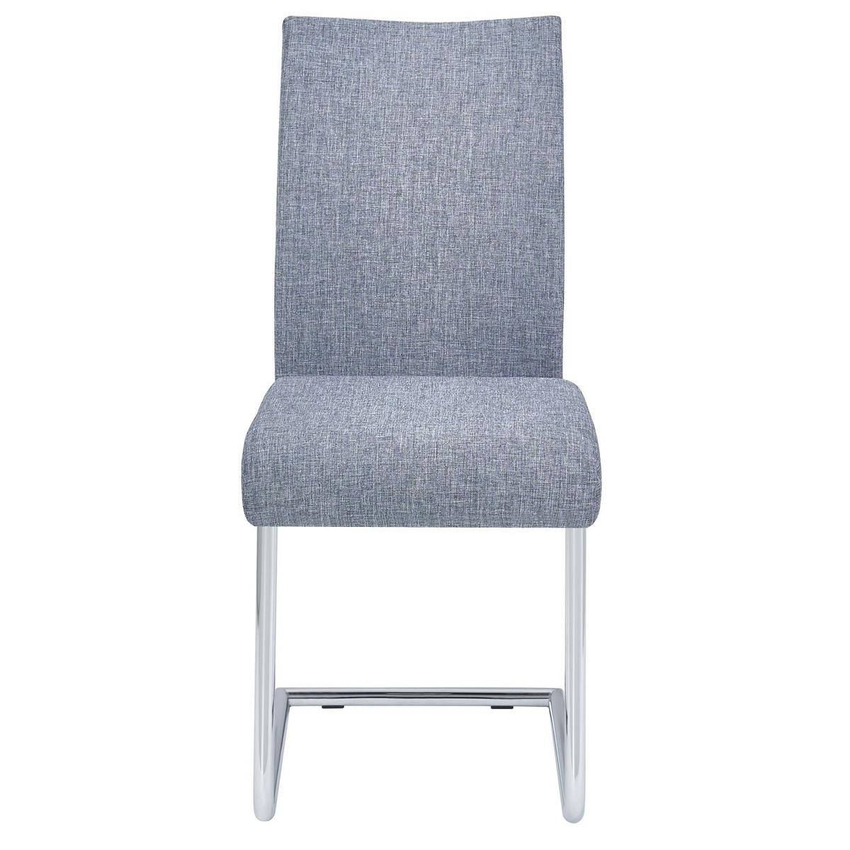 ESSZIMMERSTUHL ALADINO 4er-Set grau - Grau, Textil (43/94/56cm) - IDIMEX