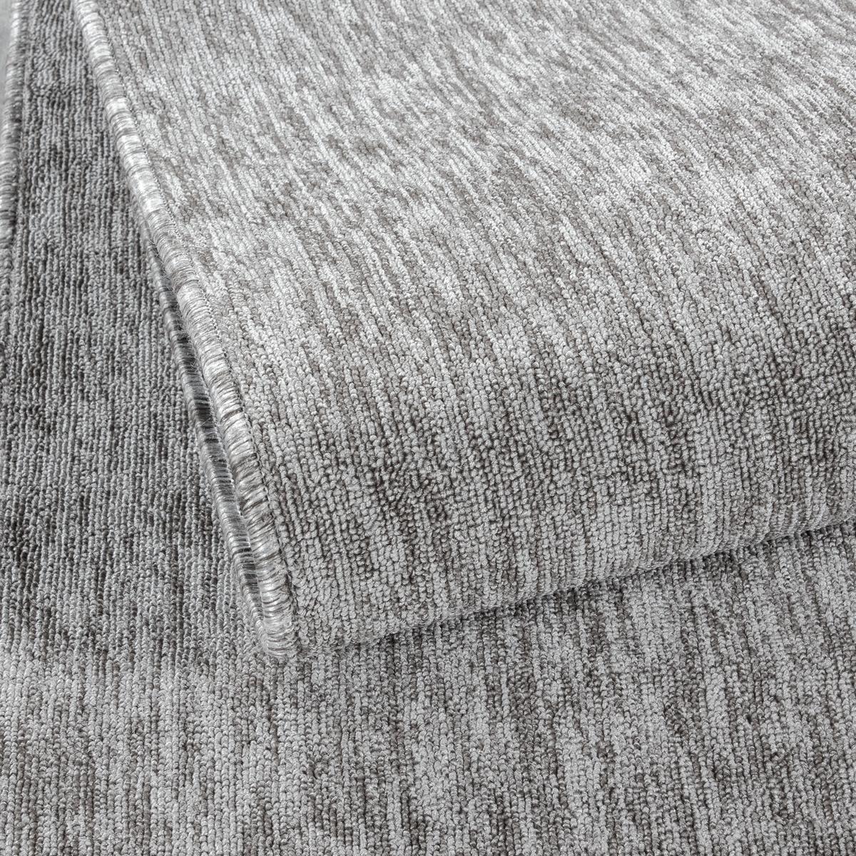 KURZFLORTEPPICH AMMER, einfarbig, Hellgrau, 240 x 340 cm - Grau, Textil (340/240cm) - KADIMA DESIGN