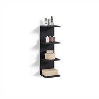 WANDREGAL Vesuvio Schwarz 30 x 95 cm - Schwarz, Holzwerkstoff (30/95/28cm) - Livinity®