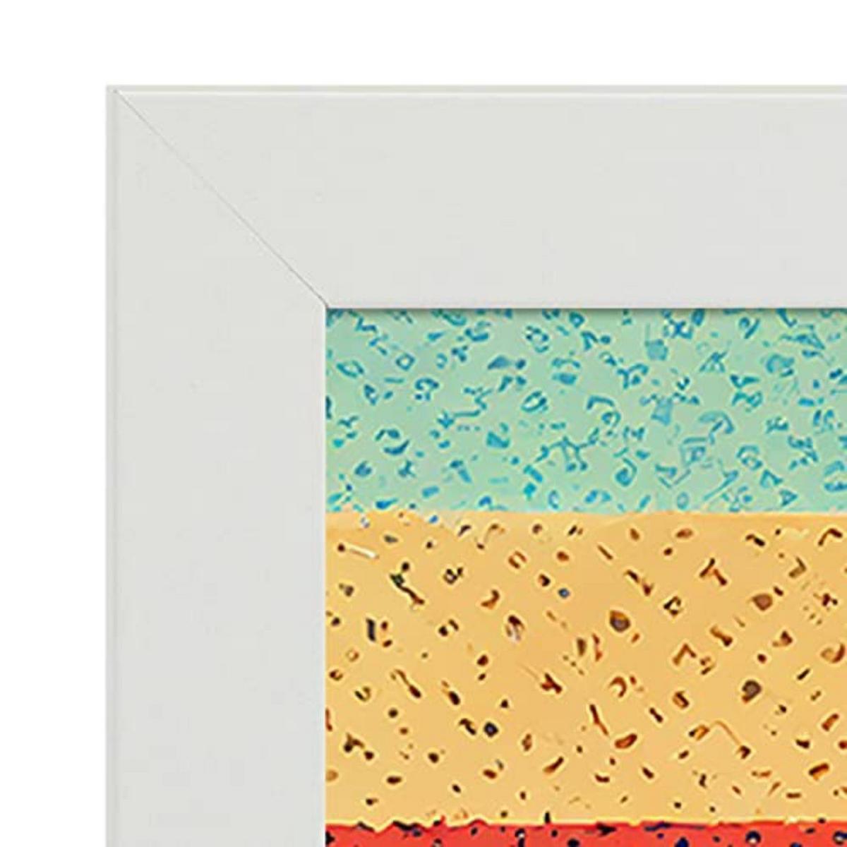 POSTER Set mit 4 Meer Abstrakt Moderne Galaxien A3 Weißer Rahmen - Weiß, Papier (29.7/3cm) - Nacnic