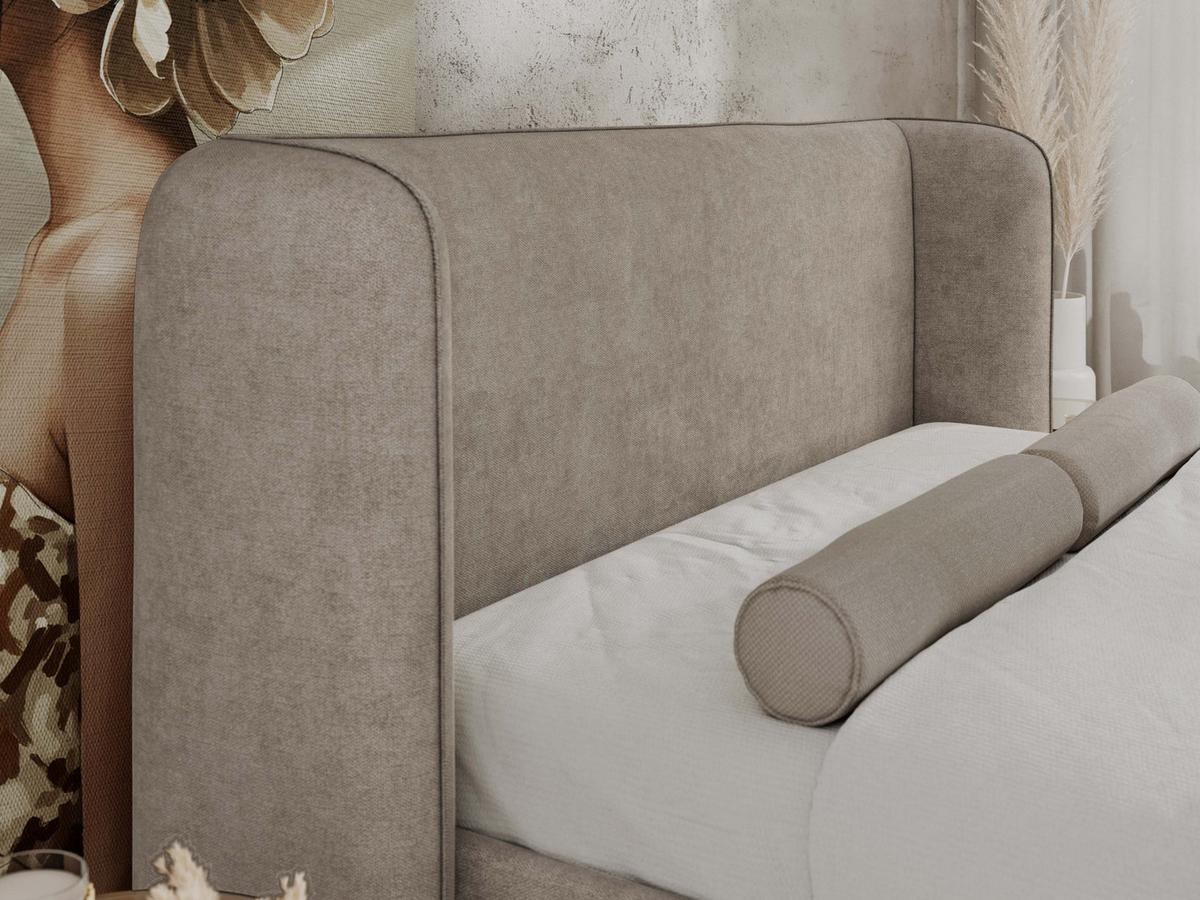 POLSTERBETT EMORA CLASSIC DUO 160/200 - Beige Strukture - Multipocket-Matratze - Beige, Textil (160/200cm) - MKS