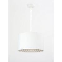 HÄNGELEUCHTE Weiß 30/20 cm - Beige/Weiß, Kunststoff (30/0.45/20cm) - ONZENO