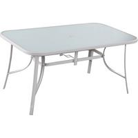 GARTENTISCH cordoba weiss - Weiß, Glas (150/90/72cm) - Habitat Garten