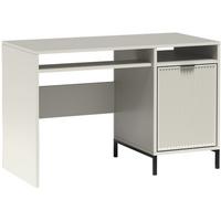 SCHREIBTISCH Linna mit ein Tür kaschmir 120 cm - Kaschmir/Schwarz, Holzwerkstoff/Metall (58/120/78cm) - Beautysofa