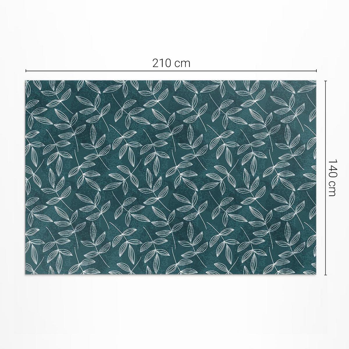 TEPPICH 140x210 cm Minimalistische Zweige Boho - Salbeigrün, Kunststoff (140/210cm) - Wallfluent