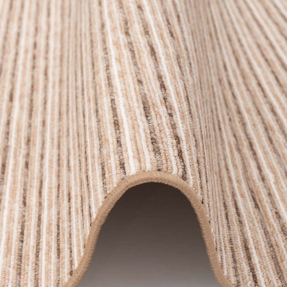 STREIFENBERBER TEPPICH MARTA - Beige, Textil (80/320cm) - Snapstyle