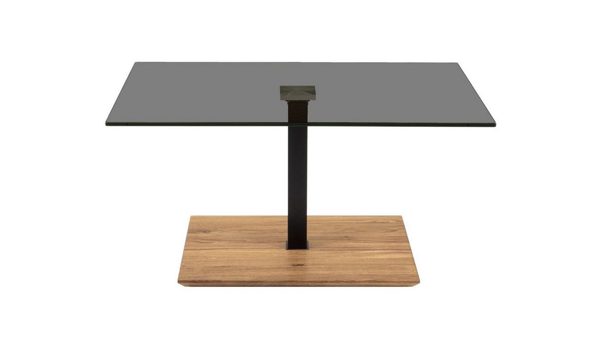 FUNKTIONSTISCH Celestine 90x60x47 höhenverstellbar Schwarz/Parsol - Grau, Glas (90/60/47cm) - 58aufmkessel