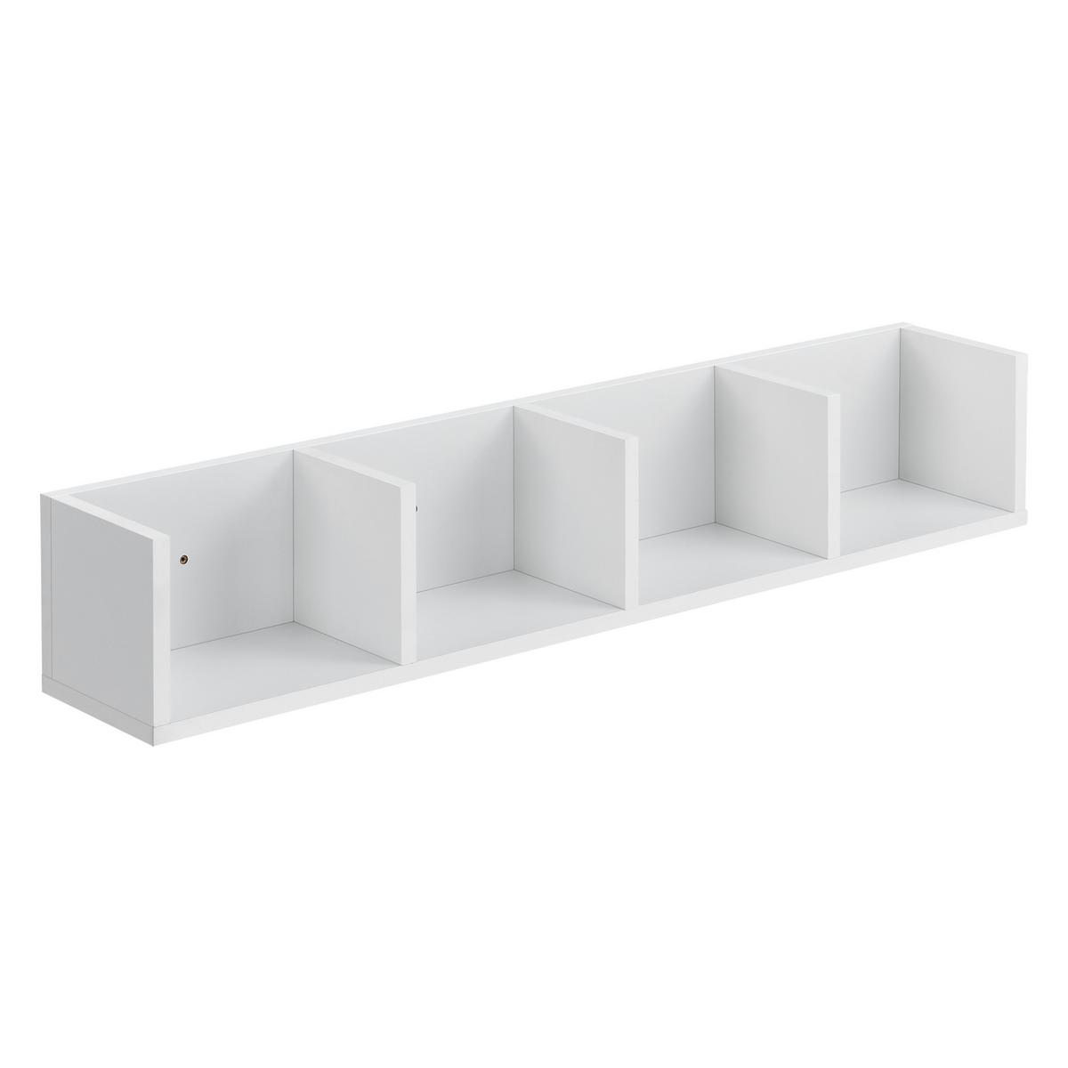 WANDREGAL Ekerö - Weiß, Holzwerkstoff (95/16.5/17cm) - [en.casa]