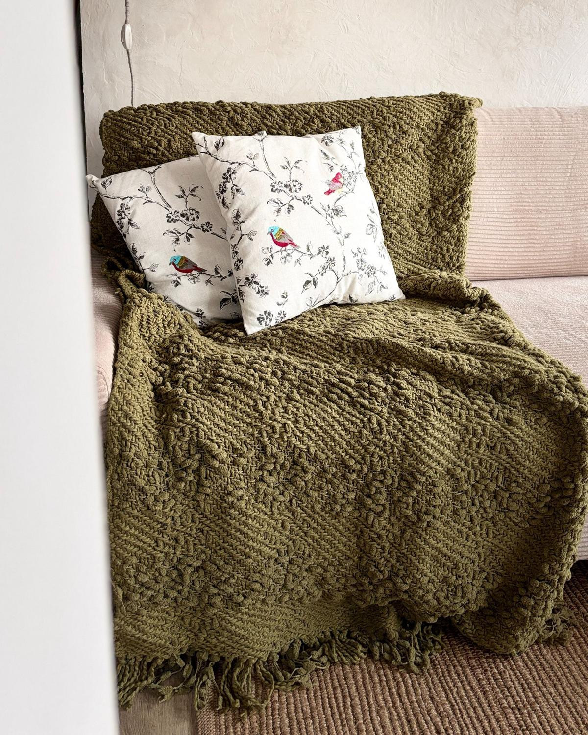 DEKOKISSEN Weiß 45/45 cm Dillenia - Multicolor/Grau, Textil (45/45/6cm) - Beliani