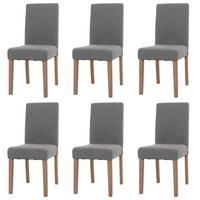 ESSZIMMERSTUHL Grau 6er-Set - Grau, Textil (42/90/50cm) - MCW